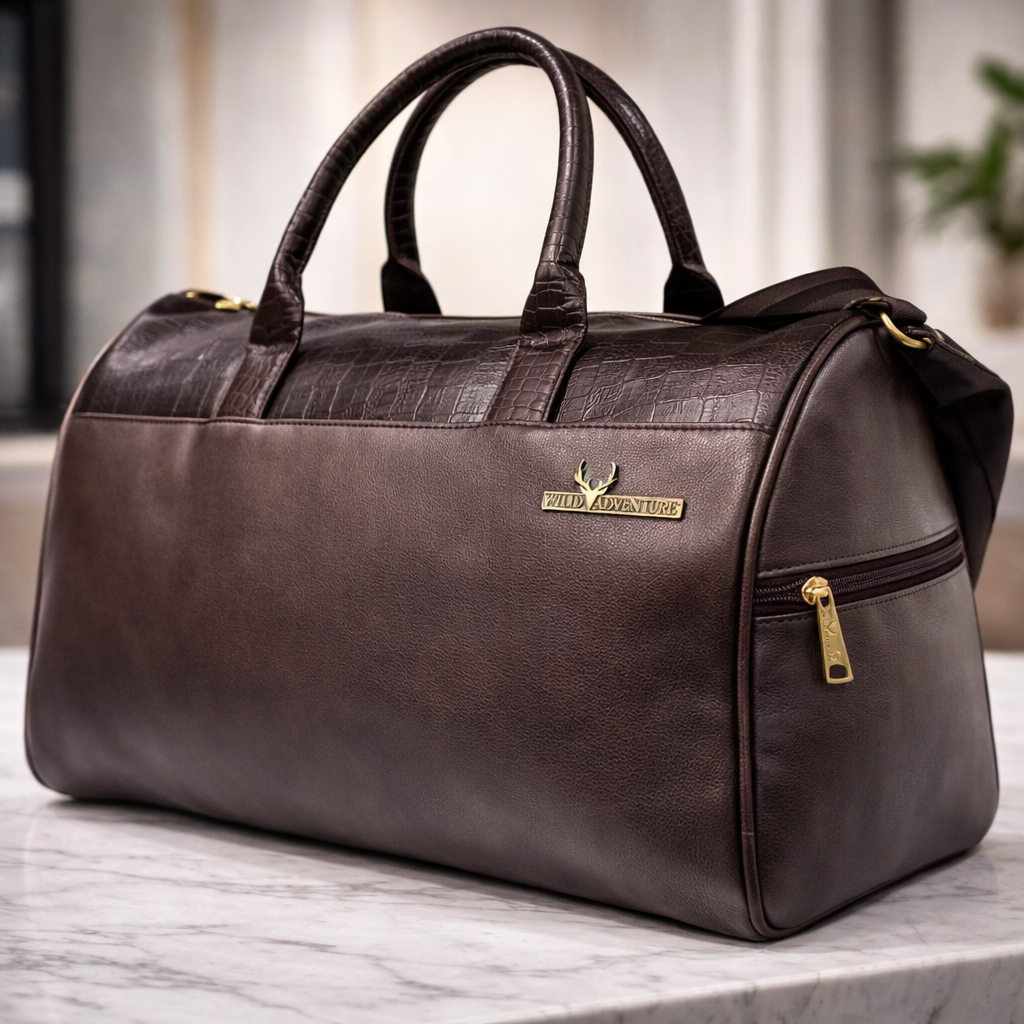 Brown leather bag