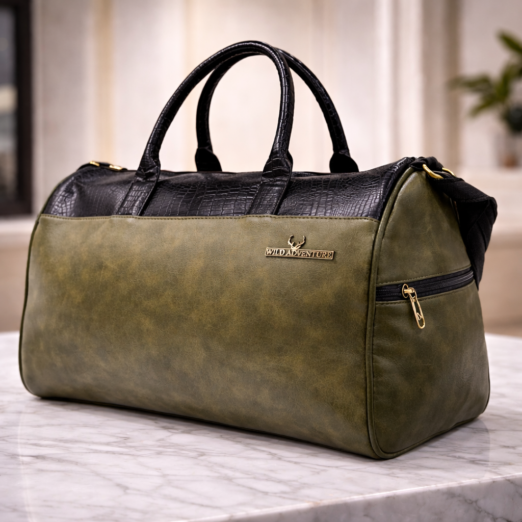 Olive leather bag