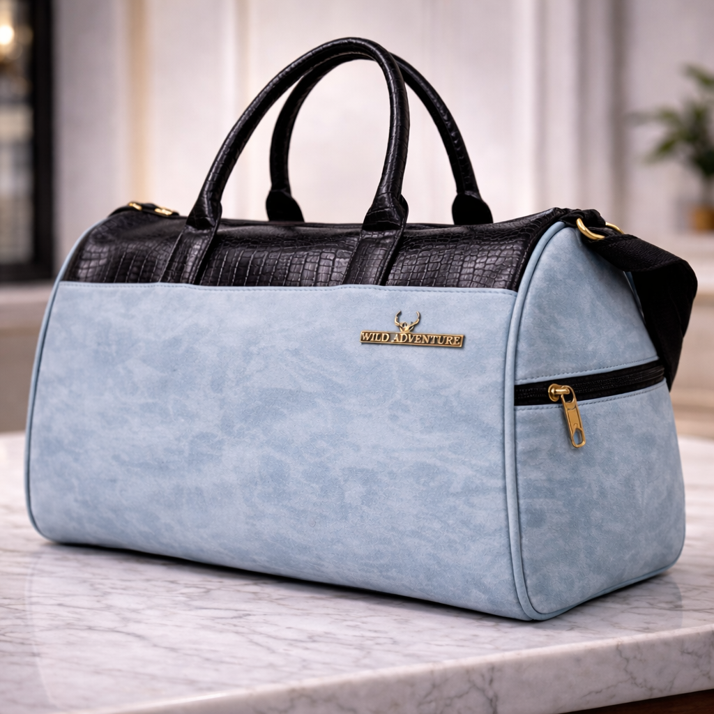 Sky Blue leather bag